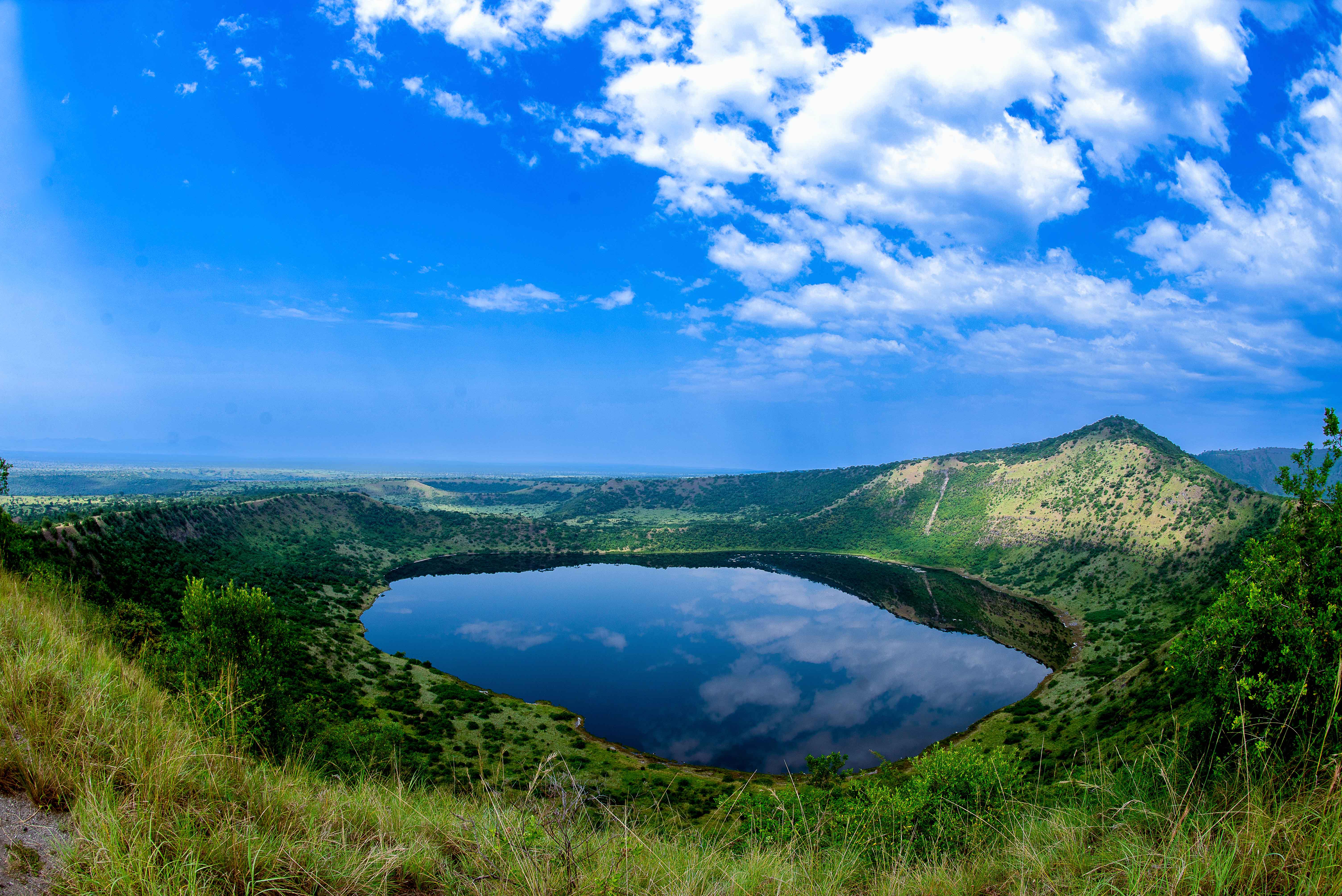 Crater lakes in Queen Elizabeth