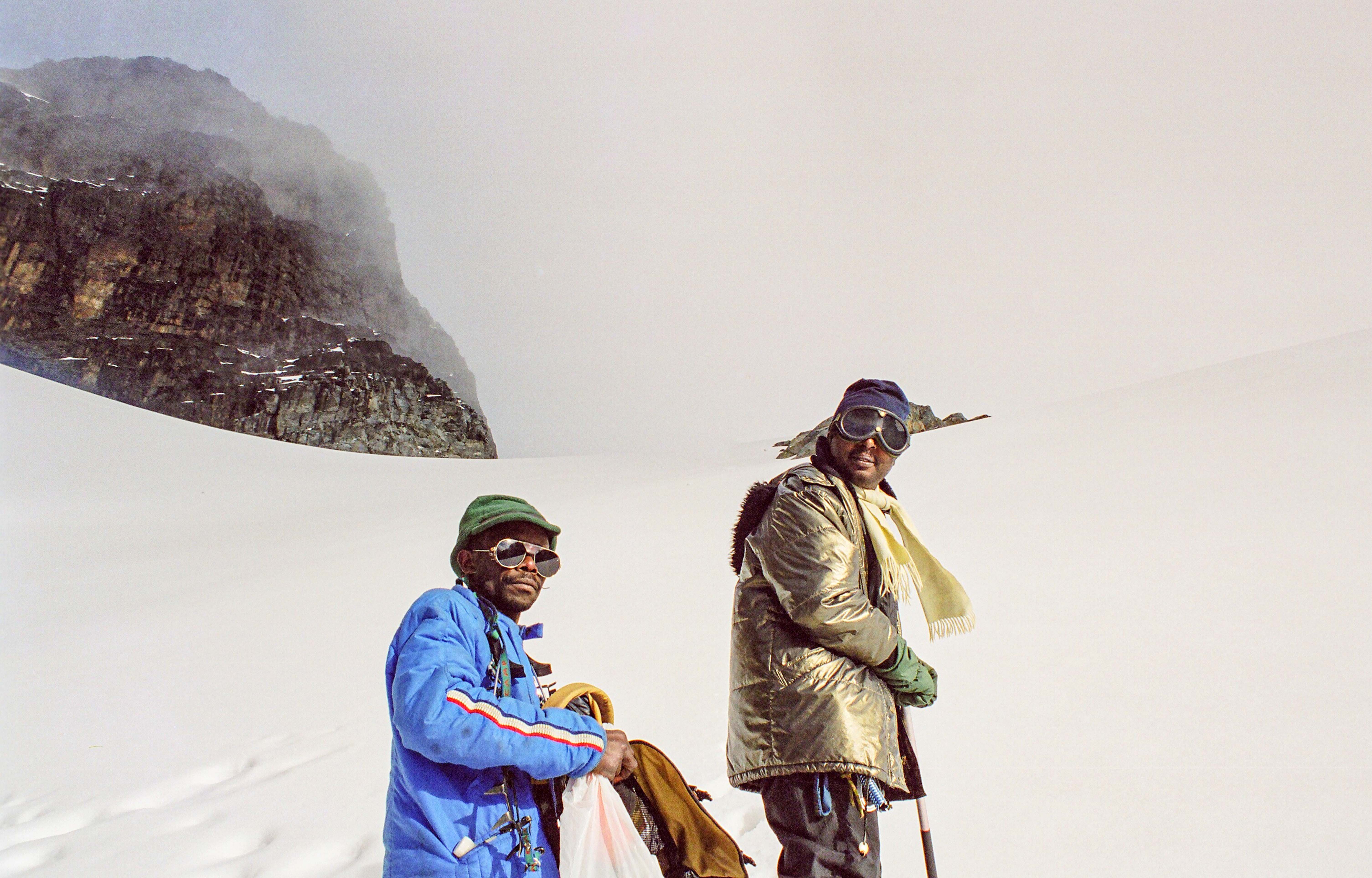 Snow-capped Rwenzori Mountains