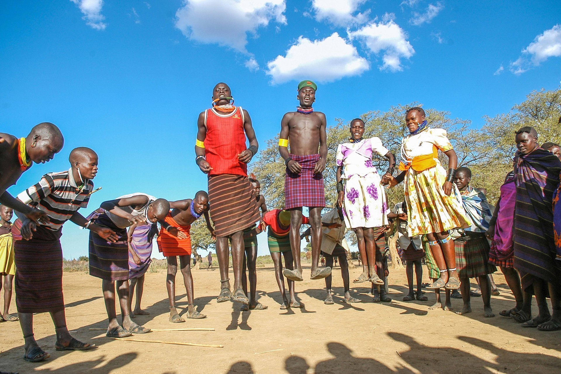 Traditional Edonga dance performance in Karamoja region showcasing cultural heritage